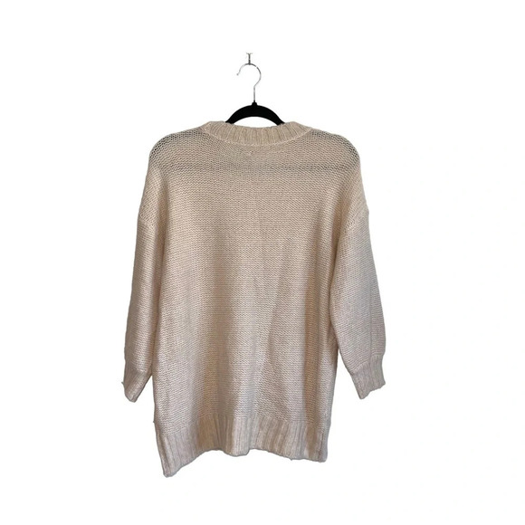 Aerie Cream Soft Chunky Knit Oversized Pullover Sweater Xsmall Women’s - Picture 6 of 11